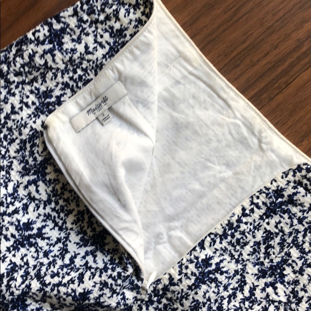 Madewell Blue Floral Damascus Print Mini Skirt - Picture 4 of 4
